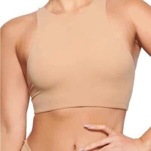 SKIMS Tan Seamless Sports Bra